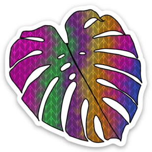 On The Lanai Monstera Sticker