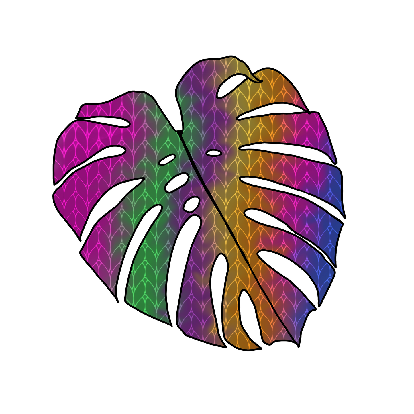 On The Lanai Monstera Sticker